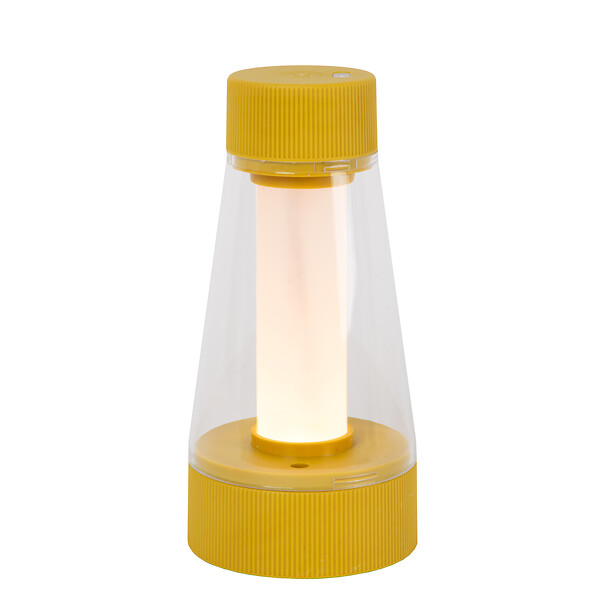 LUCIDE - Lampe de table rechargeable - PVC - Lorali Jaune - LED 1,2W - large