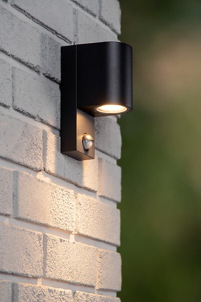 LUCIDE - ZARO IR Spot mural Extér.-Noir-1xGU10-7W-IP65 - large