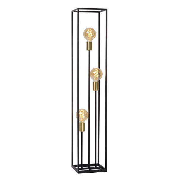 LUCIDE - RUBEN Lampadaire-Noir-3xE27-40W-Mtal - large