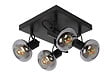LUCIDE - MADEE Spot plafond-Noir-4xE14-25W-Mtal - vignette