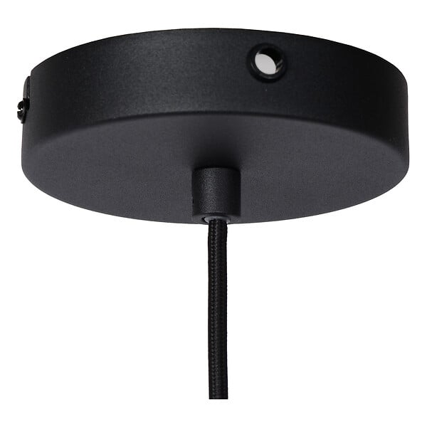 LUCIDE - Suspension acier design - Siemens - Noire - E27 40W - large