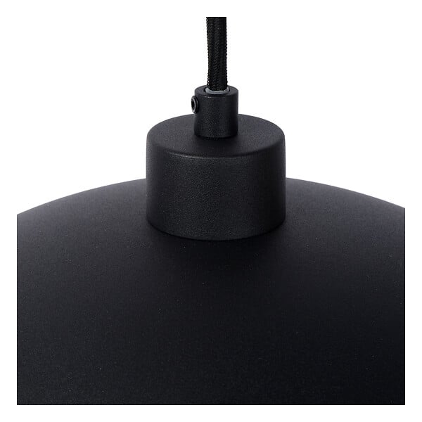 LUCIDE - Suspension acier design - Siemens - Noire - E27 40W - large