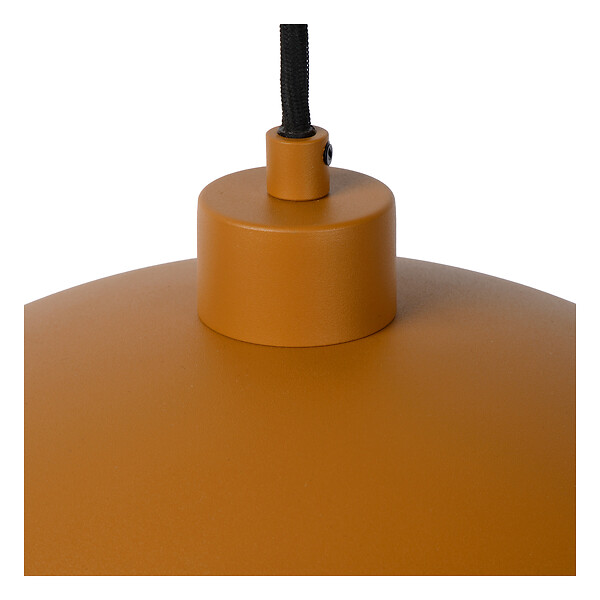 LUCIDE - Suspension jaune ocre - Acier - Siemon - 40cm - 40W E27 - large