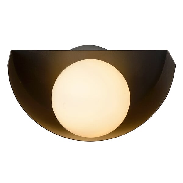 LUCIDE - Applique murale BENNI - Acier - Noir - 28W - large