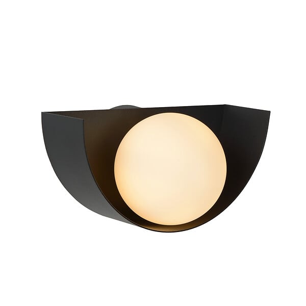 LUCIDE - Applique murale BENNI - Acier - Noir - 28W - large
