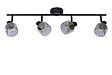 LUCIDE - Spot plafond métal - Bjorn - Noir - 4xE14 40W - vignette