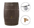 GARANTIA - Kit tonneau vino 250 l brun avec collecteur eco gris, en carton - vignette