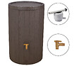 GARANTIA - Récupérateur d'eau de pluie Madera 220L - Brun - H.93cm - vignette