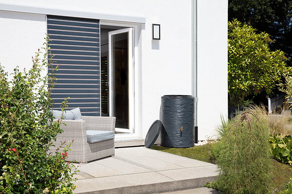 GARANTIA - Kit reservoir arondo 400l gris graphite avec collecteur eco-gris - large