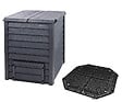 GARANTIA - Composteur Thermo-Wood 400L avec grille de fond - Brun - vignette
