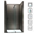 SANIVERRE - Porte de douche coulissante noire NAPOLI BLACK L. 130 cm verre 8 mm transparent H. 200 cm - vignette