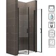 SANIVERRE - KIMIBLACK Porte de douche H.180 Noir L. 76 à 79 cm transparent verre 6 mm - vignette