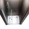 SANIVERRE - MONA Porte de douche pliante H.195 x L. 84-88 cm verre transparent 6 mm - vignette