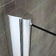 SANIVERRE - MONA Porte de douche pliante H.195 x L. 84-88 cm verre transparent 6 mm - vignette
