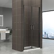 SANIVERRE - KIMIBLACK Porte de douche H.180 Noir L. 70 à 73 cm transparent verre 6 mm - vignette
