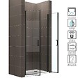 SANIVERRE - KIMIBLACK Porte de douche H.180 Noir L. 70 à 73 cm transparent verre 6 mm - vignette