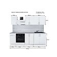 CUISINEANDCIE - Cuisineandcie - Cuisine complète ECO Blanc 240 cm - vignette