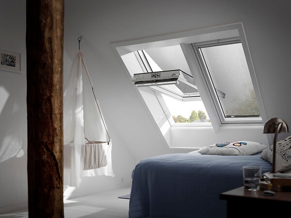 VELUX - Store extérieur manuel pare-soleil - Noir - 134x140cm - large