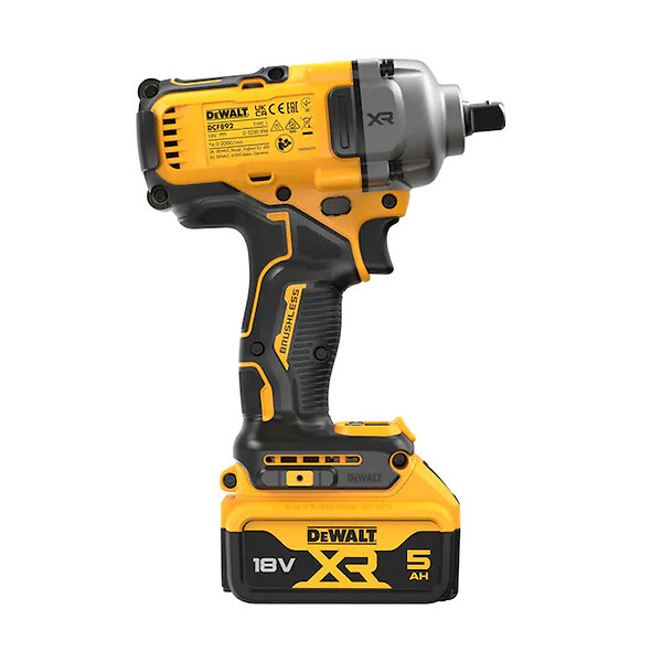 DEWALT - Boulonneuse à chocs ½” 812 Nm 18V DEWALT DCF892P2T-QW Brushless avec coffret et 2 batteries 5,0 Ah - large