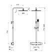 SANYCCES - Colonne de douche thermostatique CUBO Noir mat - vignette