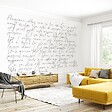 99DECO - Papier Peint Panoramique Texte Noir - 99DECO - L432xH270cm - vignette
