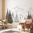 99DECO - Papier peint panoramique - Montagne - Noir - intissé : 150g/m² - 9 lés : 432x270cm - vignette