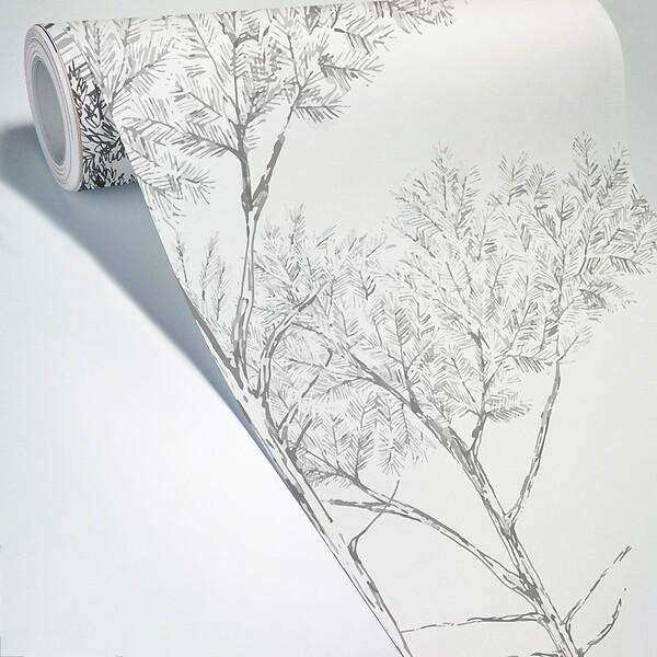 99DECO - Papier peint panoramique - Les Landes - Noir - intissé : 150g/m² - 7 lés : 336x270cm - large