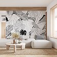 99DECO - Papier peint panoramique - Bornéo - Noir - intissé : 150g/m² - 7 lés : 336x270cm - vignette