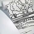 99DECO - Papier peint panoramique - Belle Rive - Noir - intissé : 150g/m² - 7 lés : 336x270cm - vignette