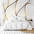 99DECO - Papier peint panoramique - Sötma - Blanc - intissé : 150g/m² - 5 lés : 240x270cm - vignette