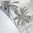 99DECO - Papier peint panoramique - La Plage - Noir - intissé : 150g/m² - 9 lés : 432x270cm - vignette