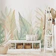 99DECO - Papier Peint Panoramique Floral Vert - 99DECO - L336xH270cm - vignette