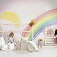 99DECO - Papier peint panoramique - Dans les Nuages - Multicolore - intissé : 150g/m² - 7 lés : 336x270cm - vignette