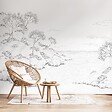 99DECO - Papier peint panoramique - Calanques - Blanc - intissé : 150g/m² - 7 lés : 336x270cm - vignette