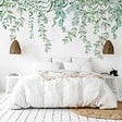 99DECO - Papier peint panoramique - Leaves in Rain - Multicolore - intissé : 150g/m² - 7 lés : 336x270cm - vignette