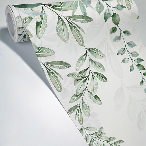 99DECO - Papier peint panoramique - Leaves in Rain - Multicolore - intissé : 150g/m² - 7 lés : 336x270cm - large