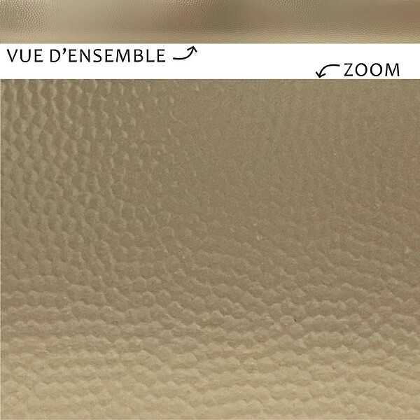 99DECO - Plinthes PVC adhésives décoratives pour sol - Lot de 25 - 200x8 cm (50m) Jaune - Laiton Martelé - large