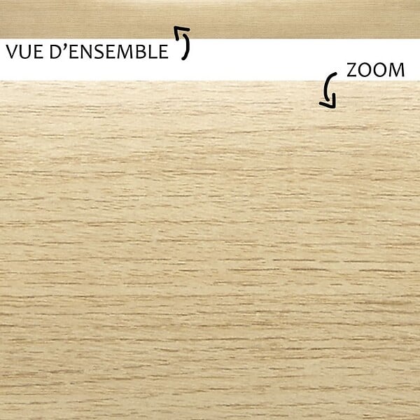 99DECO - Lot de 25 Plinthes PVC Couleur Bois - 99deco - H8 x L200 cm Profondeur 14 mm - large