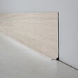 99DECO - Plinthes PVC adhésives décoratives pour sol - Lot de 25 - 200x8 cm (50m) Blanc - Effet Bois Chêne Blanchi - vignette