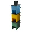 KITCHEN MOVE - 3 poubelle tri Sélectif BERGEN vert bleu jaune 3x20L - vignette