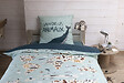 PAPILLON - Parure de lit enfant coton imprimé 140x200cm - vignette