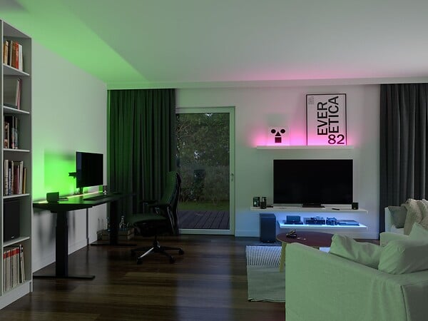 PAULMANN - Ruban LED COB 1,5m RGB - 12W - 495lm - large