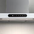 CIARRA - Hotte Connectée 90cm 650 m3/h App contrôle et Tactile Booster Fonction Verre Blanc CD9102W - vignette