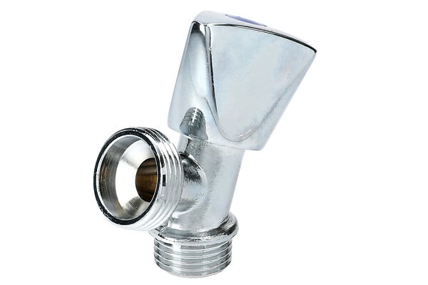 GARIS - Robinet simple de machine à laver 1/2 3/4 Luxe tête laiton chromé - GARIS - B01-RMLZ - large