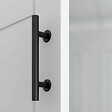 COULICOOL - Porte Coulissante avec Rail + Poignée Verticale - Laquée Damier 73 cm - vignette