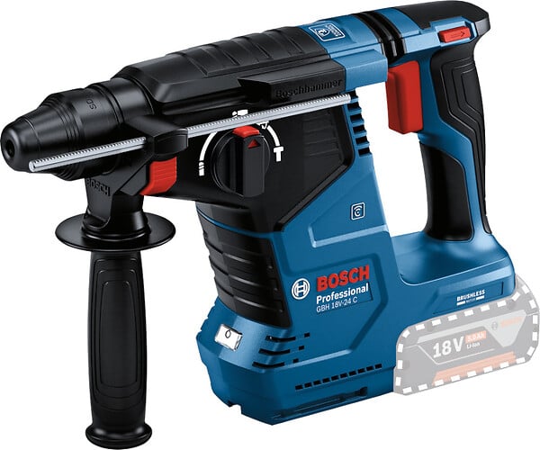 BOSCH - Perforateur sans-fil SDS-plus BOSCH 0611923001 GBH 18V-24 C Professionnal dans L-boxx 238 (sans batteries, sans chargeur) - large