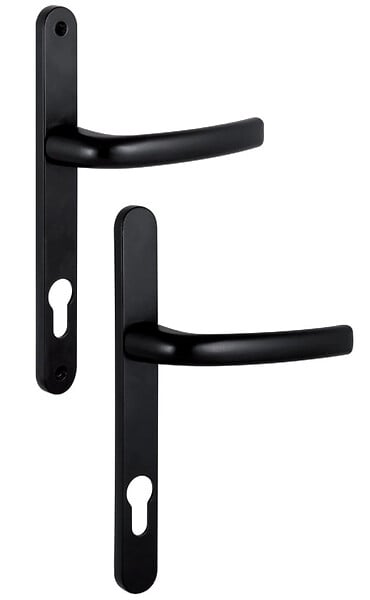 SOFI - Ensemble sur plaques + béquille carré 8mm entraxe 92mm noir RAL 9005 - SOFI - 5112180022 - large