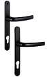SOFI - Ensemble sur plaques + béquille carré 8mm entraxe 92mm noir RAL 9005 - SOFI - 5112180022 - vignette