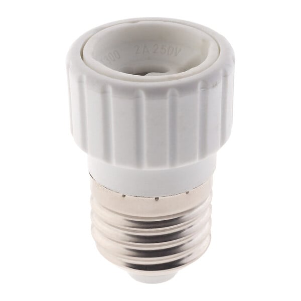 ZENITECH - Adaptateur de douille E27 vers GU10 à visser - Compatible LED - Blanc - Zenitech - large