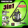 CONSTRUCTOR - Aspirateur eau et poussières / shampouineuse 1400W - 20L inox - 18 Kpa avec soufflerie - vignette